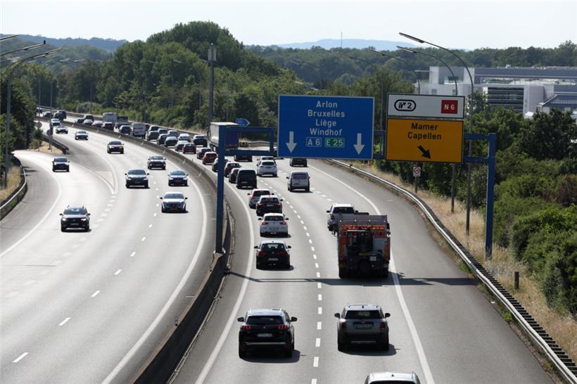Der Ist-Zustand: Feierabendverkehr auf der A6 in Richtung Belgien
