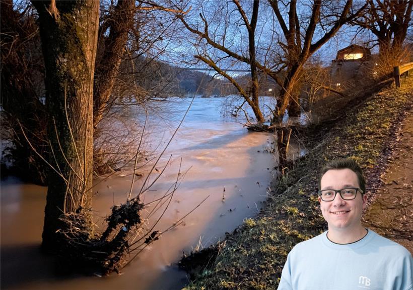 Der Jahresbeginn war regenreich – mit entsprechend hohen Flusspegeln, wie hier in Moersdorf an der Untersauer
