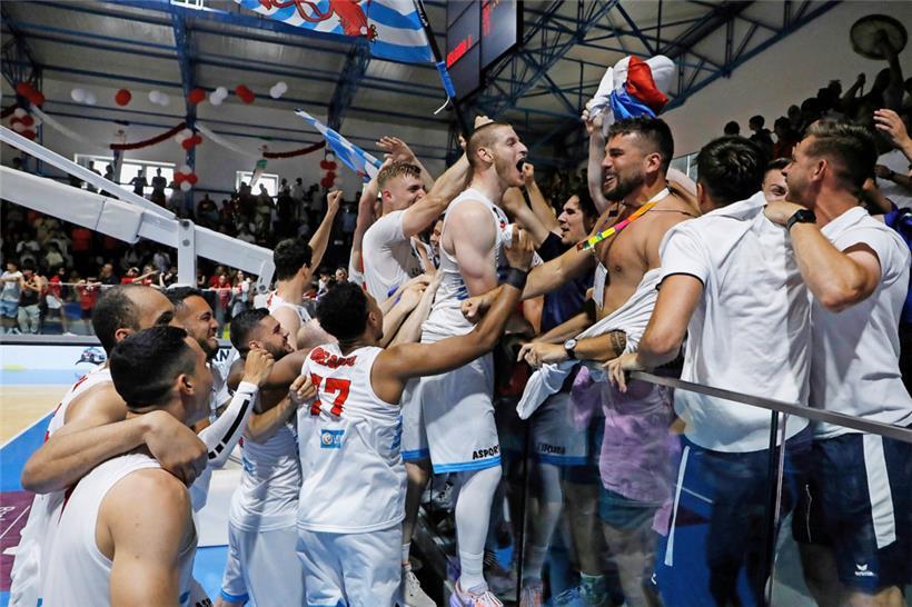 Der Jubel kannte nach der Schlusssirene im Luxemburger Lager keine Grenzen mehr
