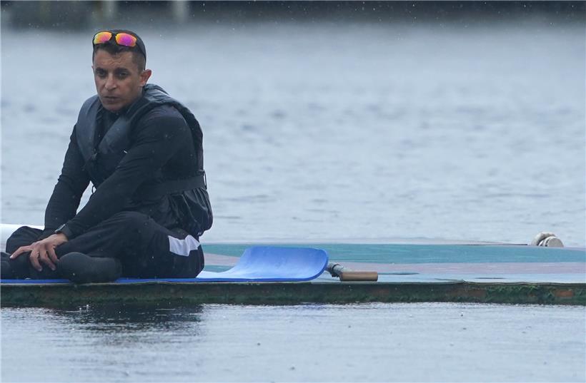 Der Kanute Anas Al Khalifa (Refugee-Team des IPC) startete am Donnerstag bei den Paralympics in Tokio
