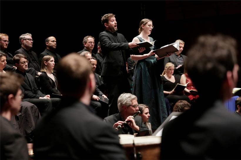 Der Klang der Instrumente und der Chorgesang befanden sich beim Konzert am vergangenen Mittwoch in perfekter Balance
