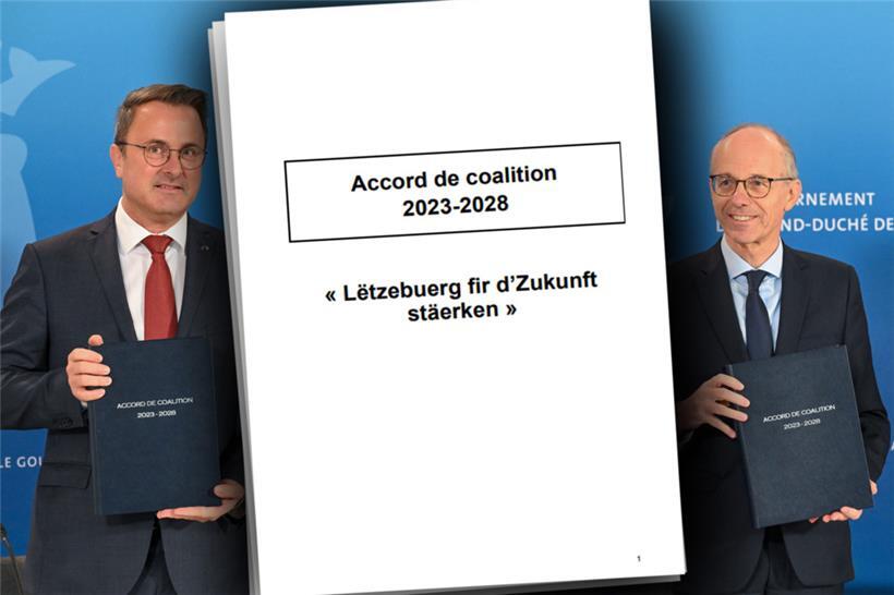 Der Koalitionsvertrag ist am Donnerstag offiziell unterschrieben worden
