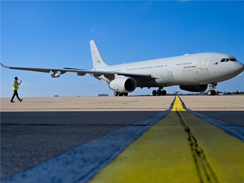 Der MRTT-Airbus bei den Luxembourg Defence Open Air Days im Jahr 2024