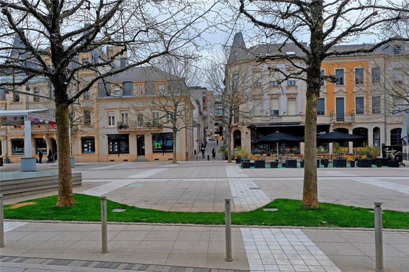 Der Marktplatz in Differdingen