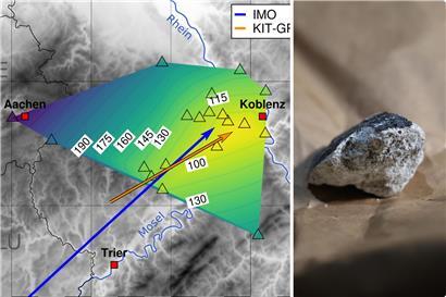 Der Meteorit hat ungefähr bei Esch den Luxemburger Luftraum betreten, bei Echternach flog er wieder hinaus. In Koblenz stürzte er schließlich in ein Haus.