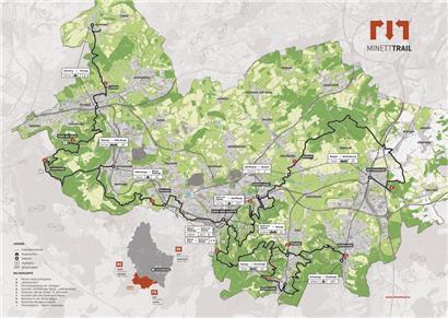 Der „Minett-Trail“ auf einen Blick: Elf Herbergen sollen Gäste entlang des 90 Kilometer langen Wanderweges empfangen können. Trail und Übernachtungsmöglichkeiten sind eines der Vorzeigeprojekte der Europäischen Kulturhauptstadt. Esch2022 wird am 26. Februar starten. Die Herbergen warten sehnsüchtigst auf den Startschuss. Zunächst muss aber erst mal ein Betreiber gefunden werden. 
