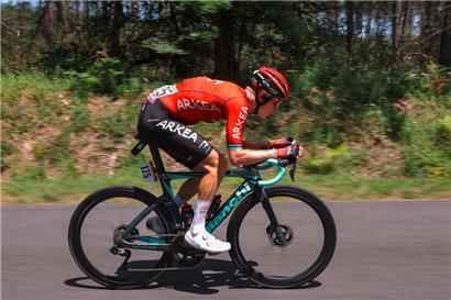 Der Mutigste der 7. Etappe: Simon Guglielmi fuhr lange alleine als Ausreißer
