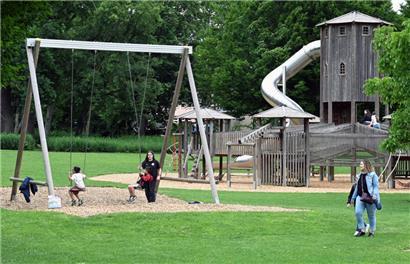 Der Park ist ein beliebter Ort der Naherholung
