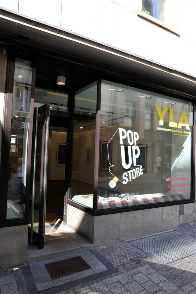 Der Pop-up-Store der „Young Luxembourgish Artists“ in der rue Philippe II
