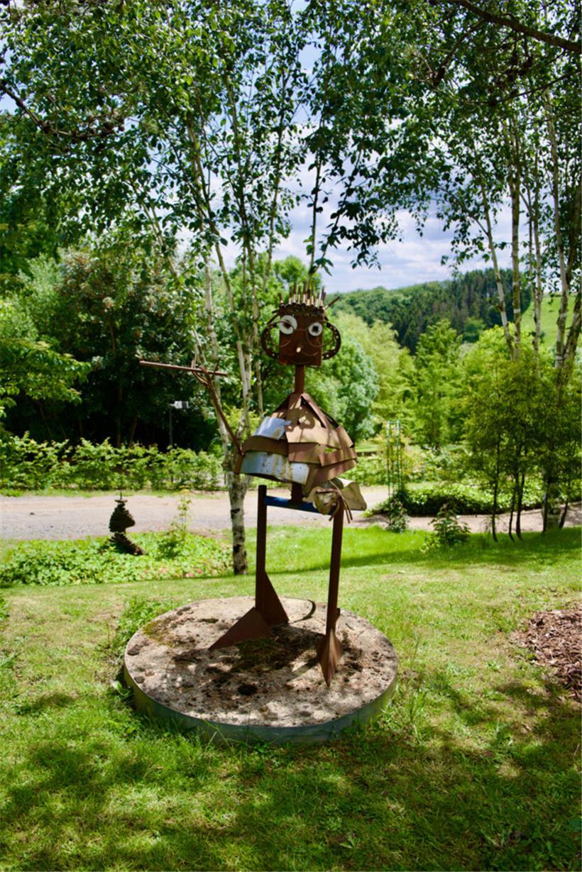 Der Präsident des „Liewenshaff“, Jean Fetz, als Eisenfigur
