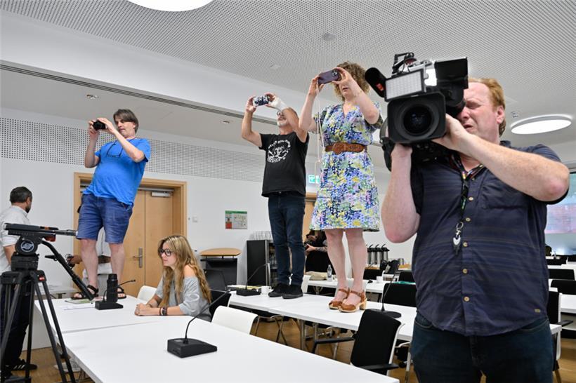 Der Presseandrang bei der Ankündigung am Freitag war groß

