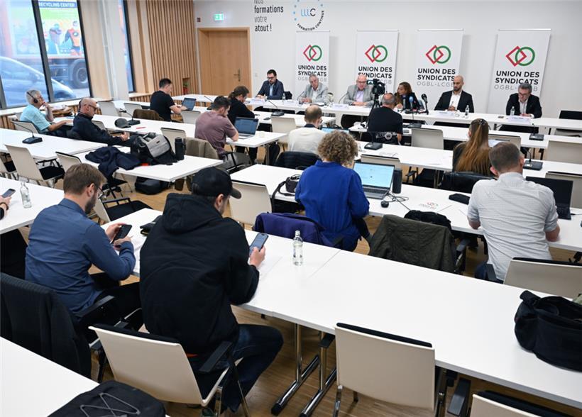 Der Presseandrang bei der Verkündung der Entscheidung der Gewerkschaftsunion war groß
