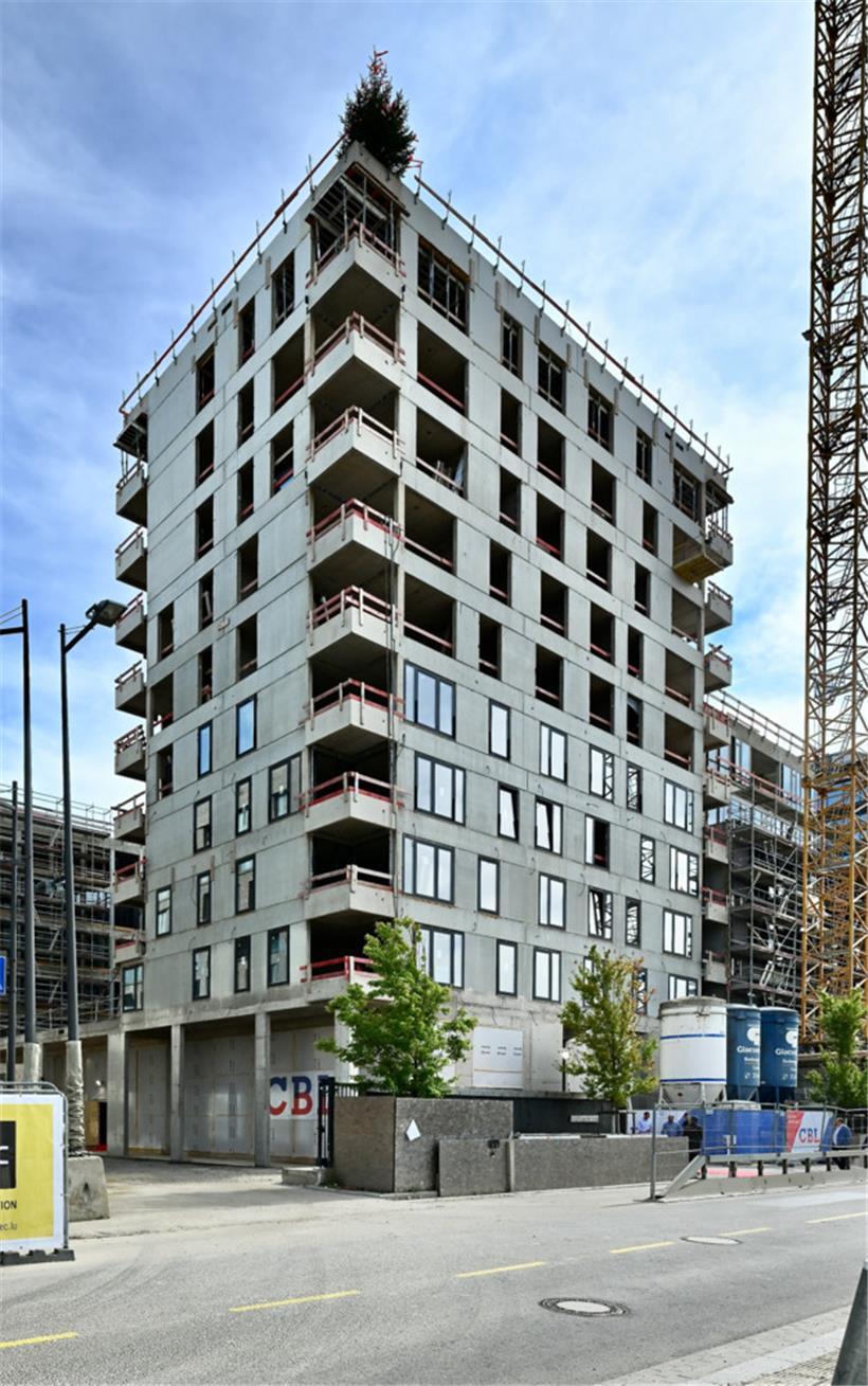 Der Rohbau ist bereits fertig
