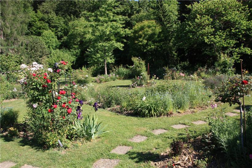 Der Rosengarten in  Schrassig
