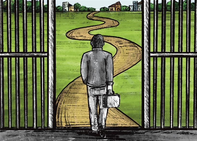 Der Schritt in die Freiheit ist für viele nicht einfach
