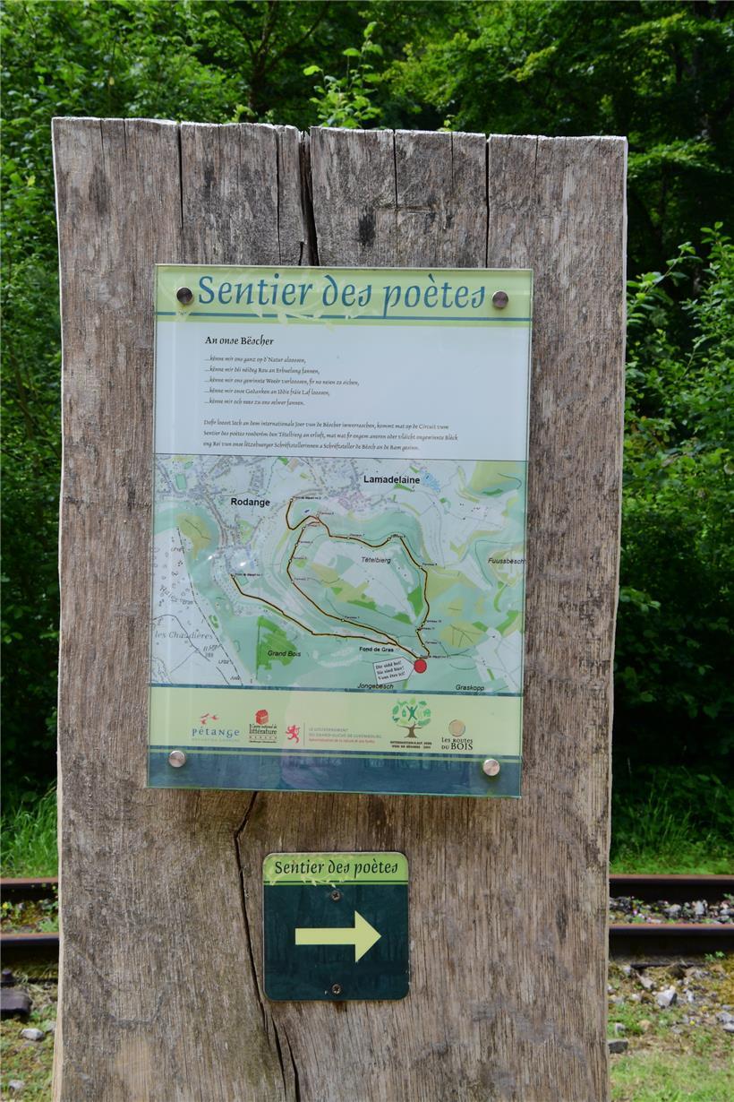 Der „Sentier des poètes“ erfreut sich großer Beliebtheit