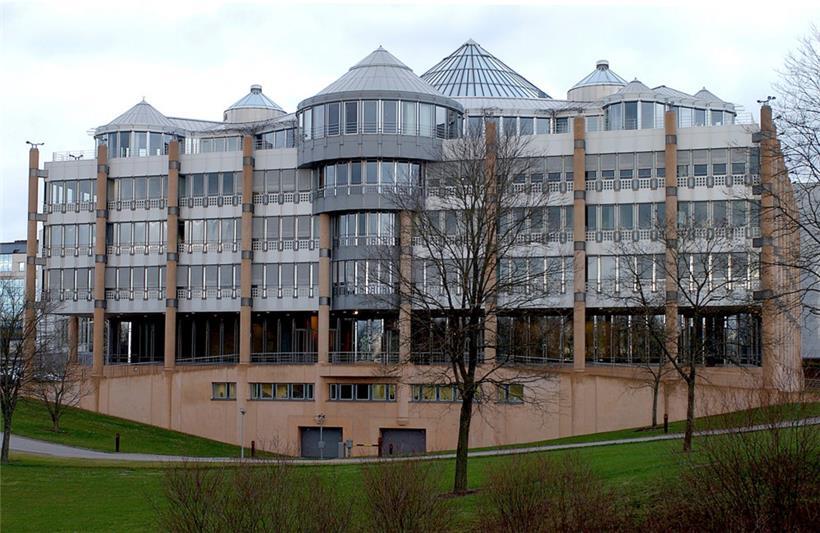 Der Sitz der Deutschen Bank in Luxemburg auf Kirchberg
