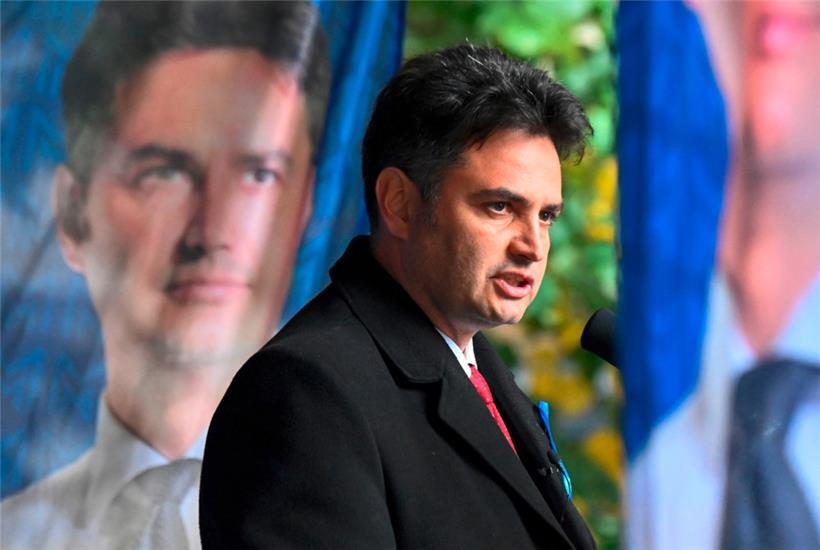 Der Spitzenkandidat der Opposition Peter Marki-Zay auf einem Bild vom Oktober vergangenen Jahres
