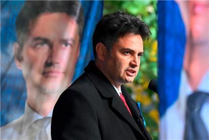 Der Spitzenkandidat der Opposition Peter Marki-Zay auf einem Bild vom Oktober vergangenen Jahres
