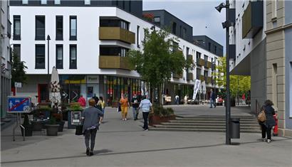 Der Stadtkern in Düdelingen wurde zum Shared Space umgebaut
