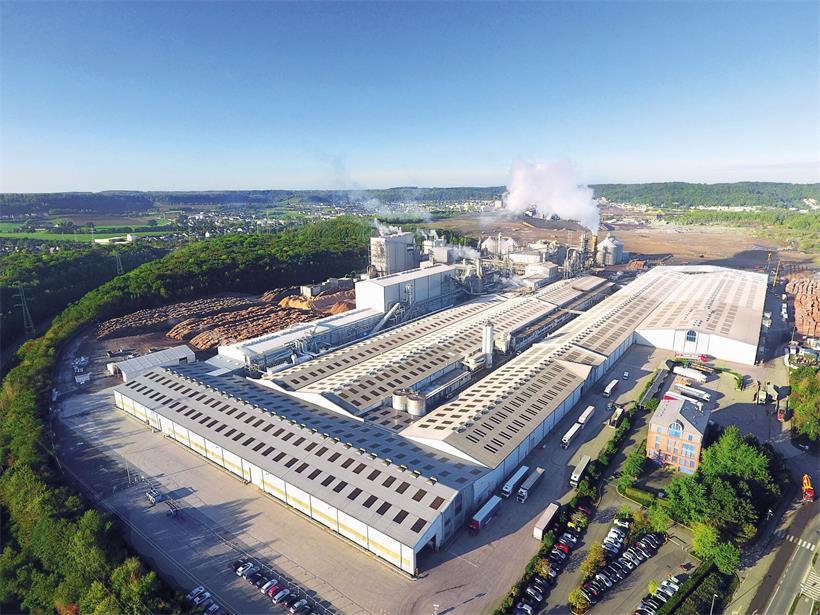 Der Standort von Kronospan in Sanem