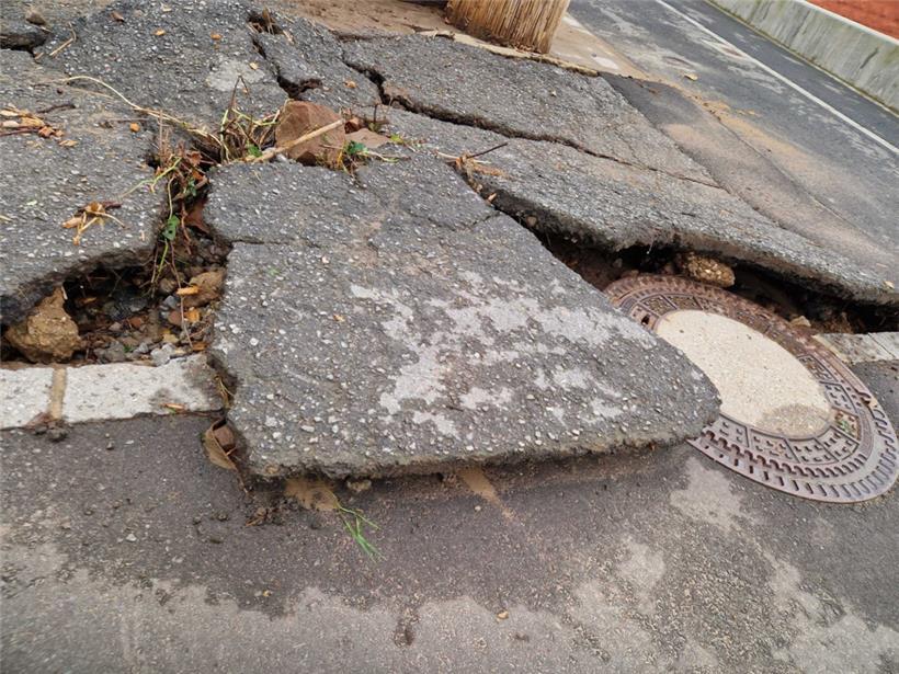 Der Starkregen hat in Moesdorf Spuren der Zerstörung hinterlassen
