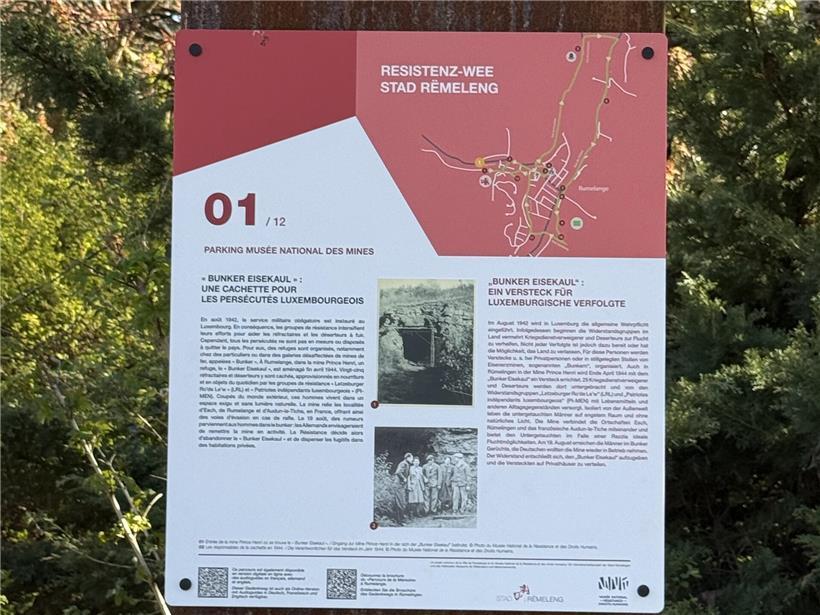 Neuer Resistenzweg in Rümelingen wird am 21. April eingeweiht