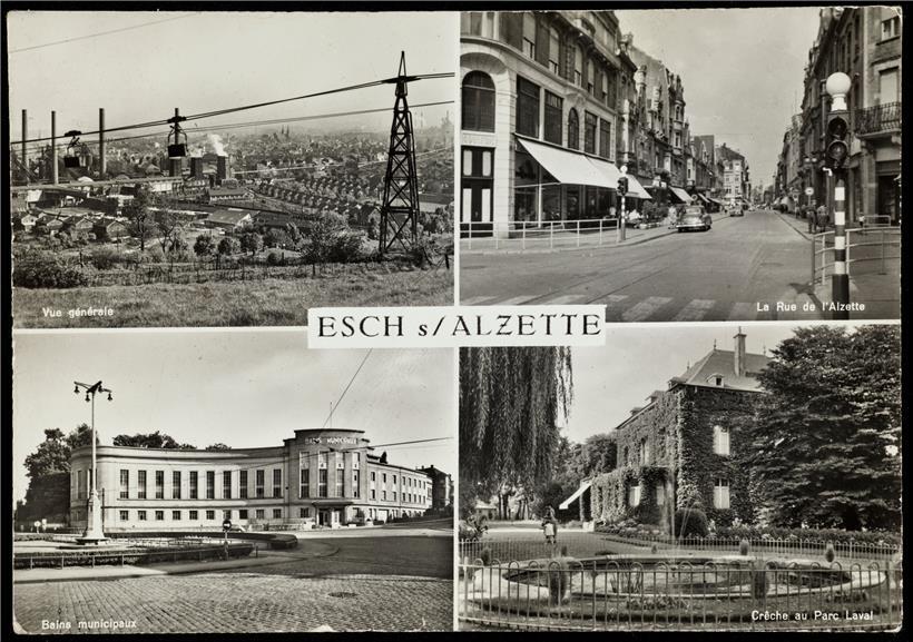 Der Stolz der Stadt Esch in den 1950er Jahren: Industrie, Handel, Stadtbad und S...