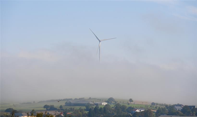 Der Strommarkt im Wandel: die Windrad-Anlage bei Berburg im Jahr 2021 
