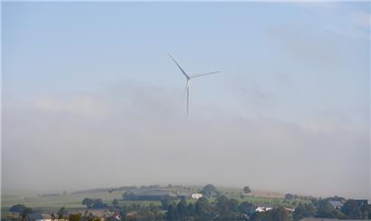 Der Strommarkt im Wandel: die Windrad-Anlage bei Berburg im Jahr 2021 
