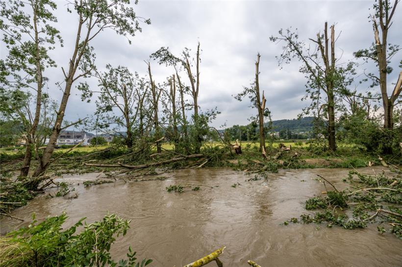 Der Sturm – aber kein Tornado – hat auch im Merscher Park Schaden angerichtet. 
