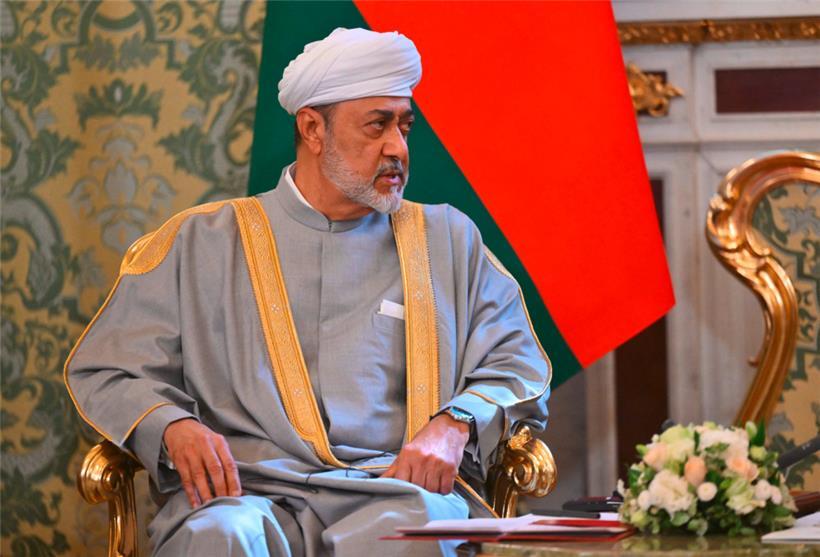 Der Sultan des Oman, Haitham bin Tariq, hatte bei der Vermittlung des Waffenstillstands offenbar seine finger im Spiel
