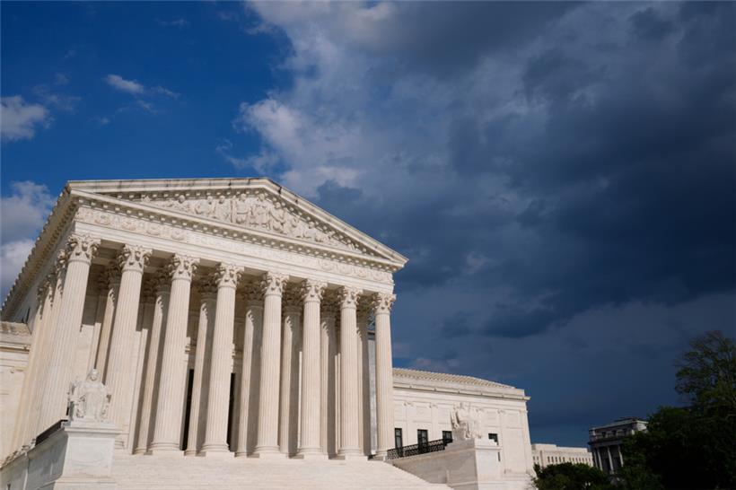 Der Supreme Court, der Oberste Gerichtshof der USA in Washington
