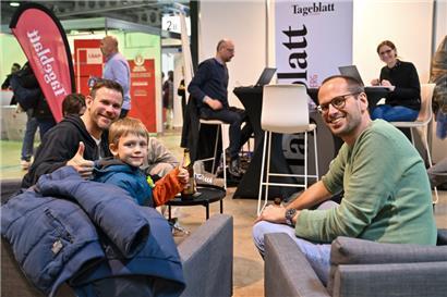 Der Tageblatt-Stand beim diesjährigen „Festival des migrations“
