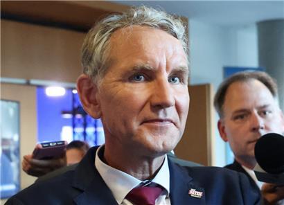 Der Thüringer AfD-Führer Björn Höcke am Wahlabend im Erfurter Landtag
