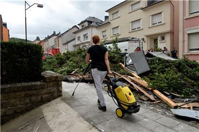 Der Tornado verwüstete große Teile des Südwestens Luxemburgs
