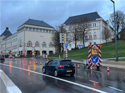 Der Tunnel Konen in Luxemburg-Stadt ist derzeit gesperrt
