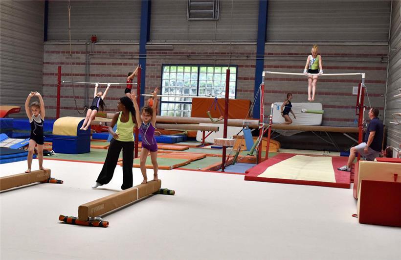 Der Turnsaal in der Lallinger Sporthalle
