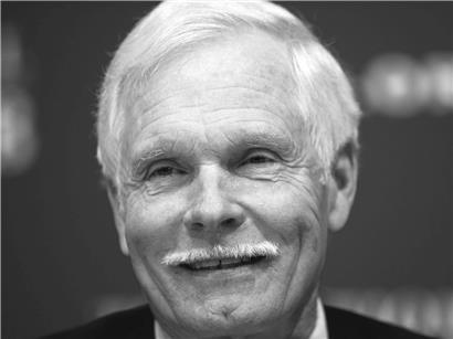 Porträt von Ted Turner, US-Medienunternehmer und Gründer von CNN, am Tag seines Todes im März 2024