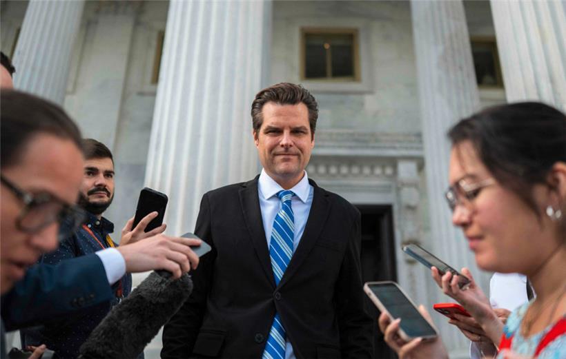 Der US-Republikaner Matt Gaetz will den „House Speaker“ und US-Republikaner Kevin McCarthy stürzen
