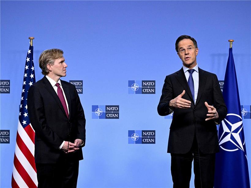 Elbridge Colby und NATO-Generalsekretär Mark Rutte diskutieren Europas Rolle in der Militärallianz bei US-Verteidigungsministerium