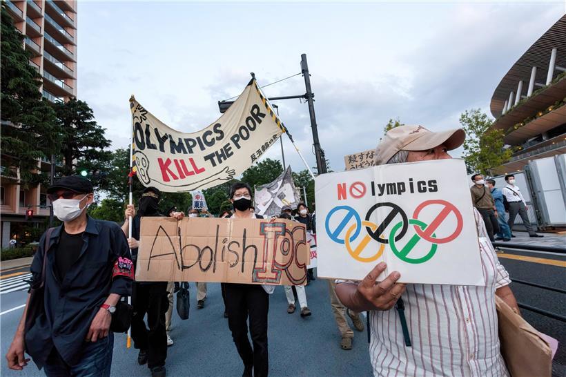 Der Widerstand gegen die Austragung der Olympischen Spiele wird immer größer
