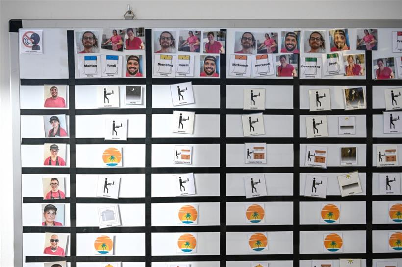 Der Wochenplan zeigt genau, welche Aufgaben anstehen
