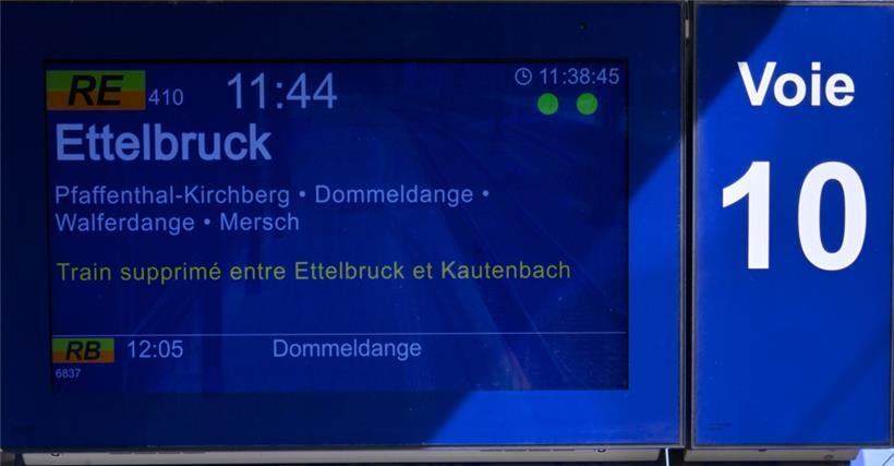Der Zugverkehr zwischen Ettelbrück und Kautenbach liegt still