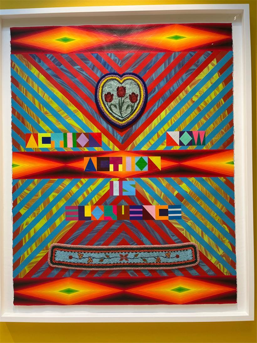 Der amerikanische Pavillon mit Werken von Jeffrey Gibson
