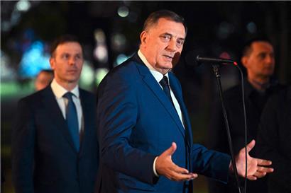 Der bosnische Serben-Anführer Milorad Dodik in Banja Luka Ende Februar
