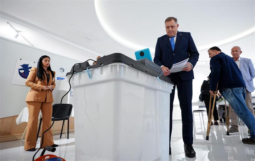 Der bosnische Serbenführer Milorad Dodik dominierte den Wahlkampf, obwohl er gar nicht bei der Wahl antrat