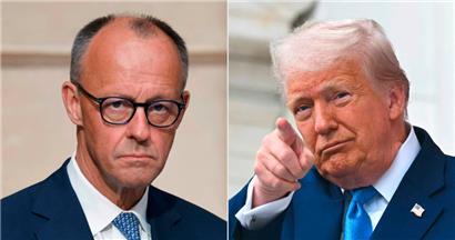 Der deutsche Kanzler Friedrich Merz (l.) wird am Donnerstag Donald Trump im Oval Office treffen
