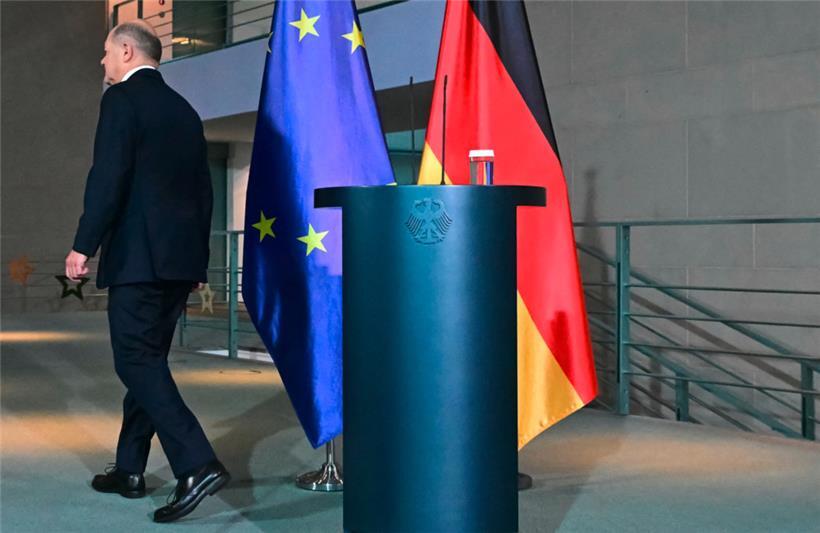 Der deutsche Kanzler Olaf Scholz hat für den kommenden Montag die Vertrauensfrage beantragt
