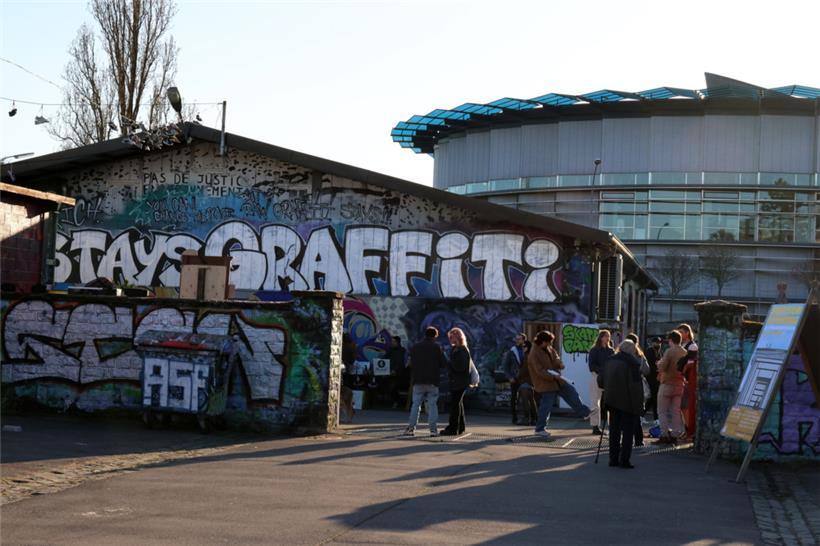 Der einstige Skatepark war am Wochenende gut besucht
